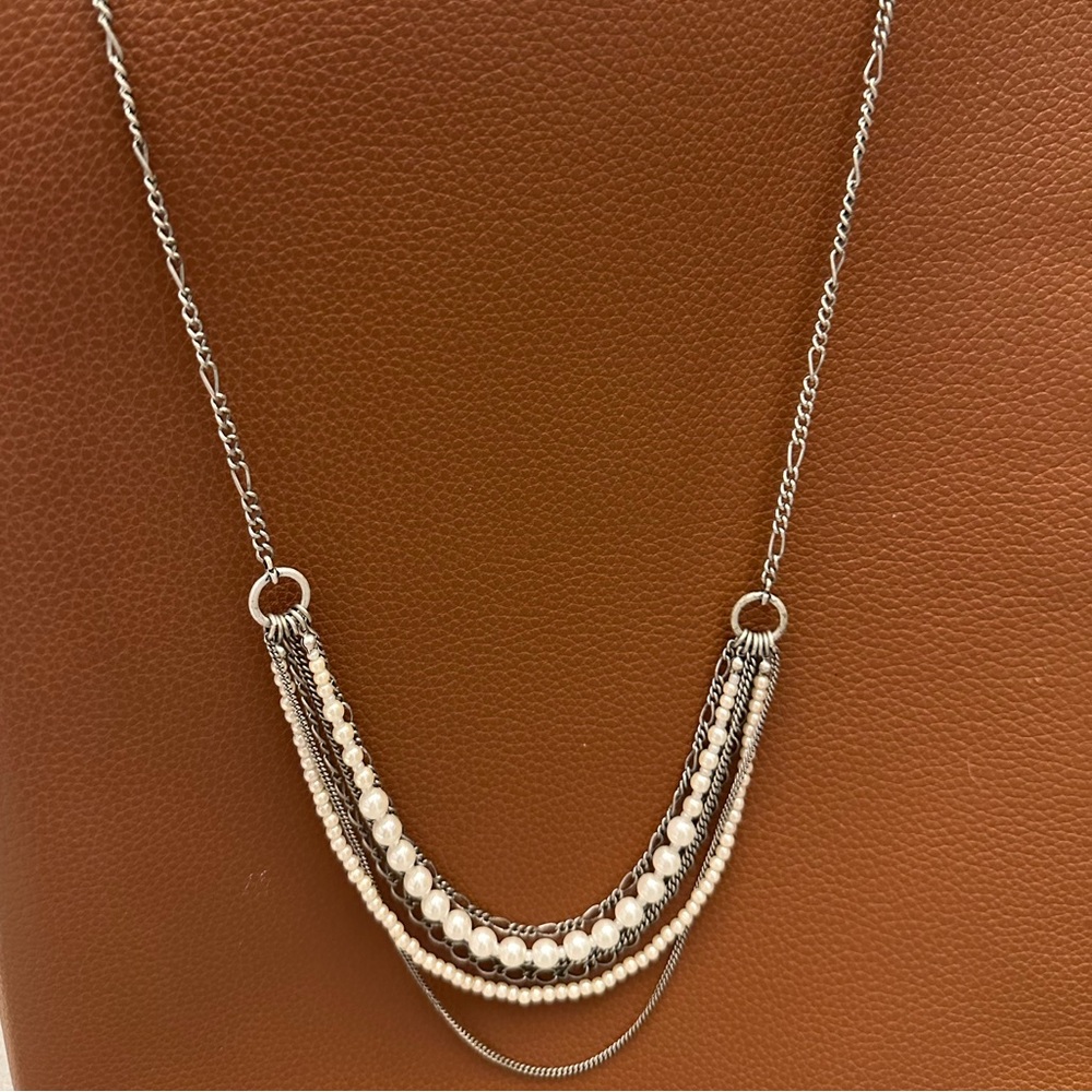 American Eagle Outfitters Faux Pearl Layered Necklace